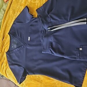 Figs Scrub Set in Navy Blue